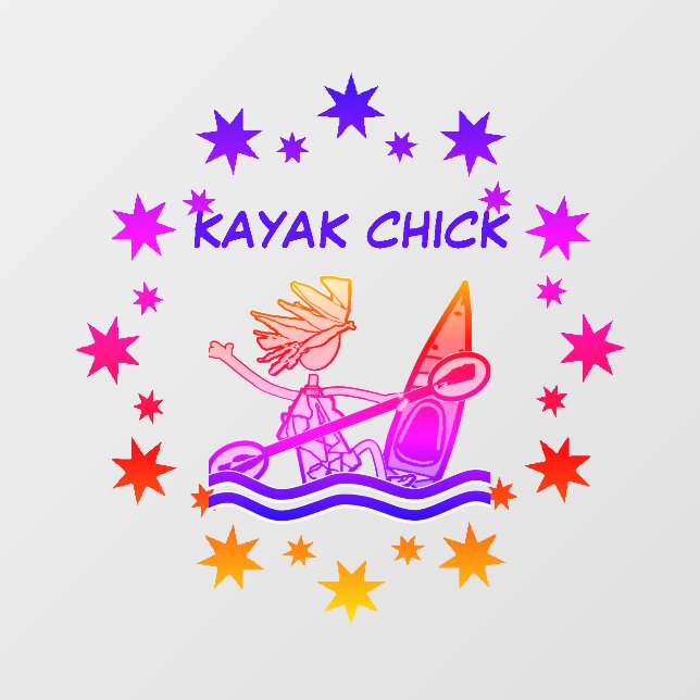 Kayak Chick Designs Auto Window (Sheet)
