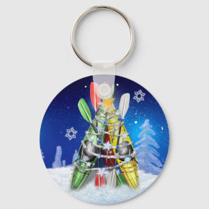 Kayak Christmas Tree Key Ring