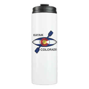 Kayak Colorado Flag Thermal Tumbler