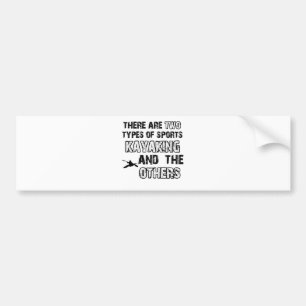 kayak designs for lovers of the sport bumper sticker