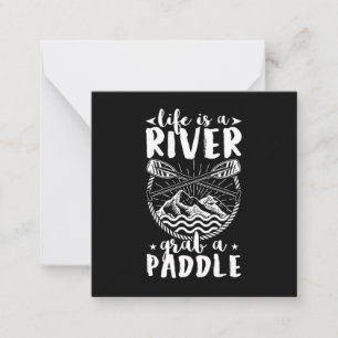 Kayak Driver Life Is A River Card