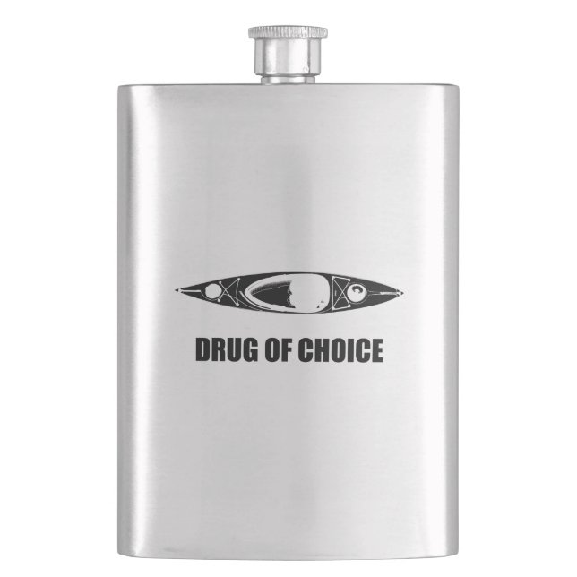 Kayak, Drug Of Choice Hip Flask (Front)