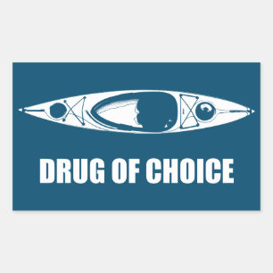 Kayak, Drug Of Choice Rectangular Sticker
