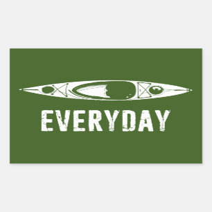 Kayak Everyday Rectangular Sticker