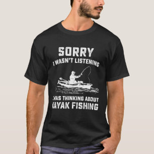 Kayak Fisherman Funny Kayaking Fishing Kayaker M T-Shirt