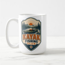 Kayak Fishing Club - Vintage Retro Outdoor Fishing