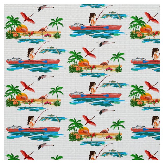 Kayak Fishing Fabric (Swatch)