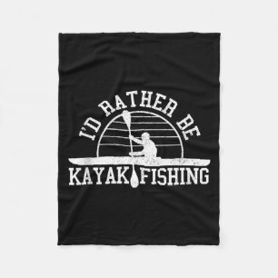 Kayak Fishing Funny Kayak Fisherman Gift Tank Top Fleece Blanket