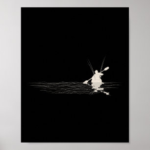 Kayak Fishing Graphic Kayak Anglers Kayaking Fishe Poster