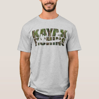 Kayak Fishing Wetlands 2 Camo Kayak Fishing Paddli T-Shirt
