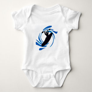 Kayak Flat Spinning Baby Bodysuit