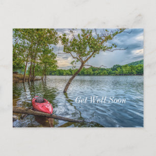 Kayak Floating On Table Rock Lake Get Well Soon Postcard