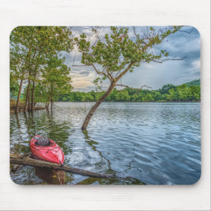 Kayak Floating On Table Rock Lake Mouse Pad