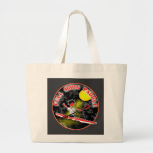 Kayak Full Moon Paddle Large Tote Bag