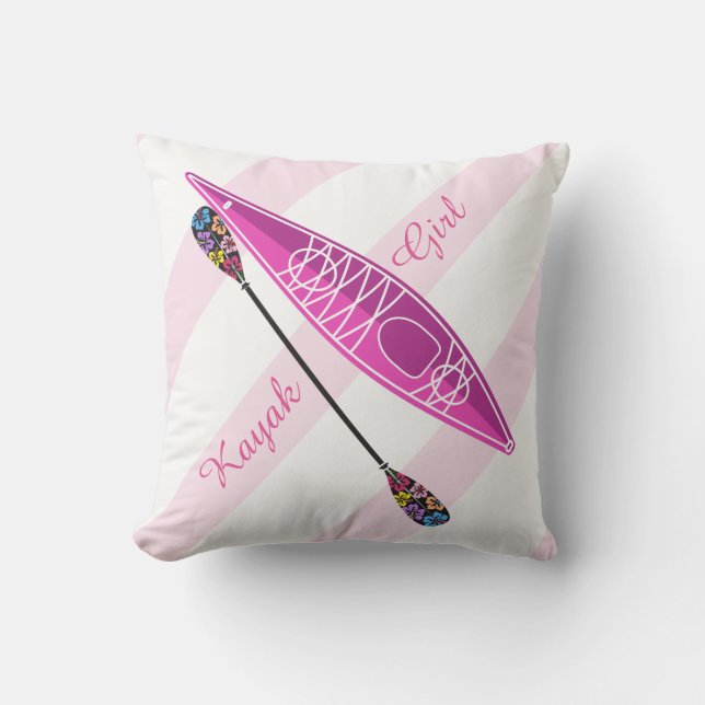 Kayak Girl decor Cushion (Front)