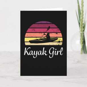 Kayak Girl - Gift for Kayaking Women Card