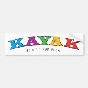 Kayak... Go With The Flow Sticker