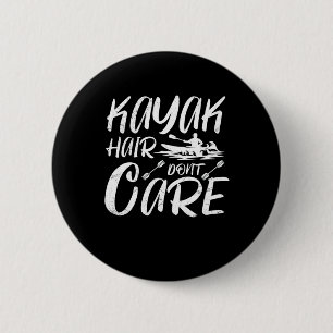 Kayak Hair Don't Care Vintage Kayak 6 Cm Round Badge