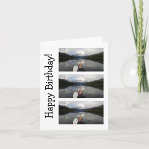 Kayak Journey; Happy Birthday Card