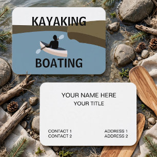 Kayak Kayaking Boating Business Card
