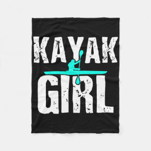 Kayak Kayaking Boating Gift Water Rowing Fleece Blanket