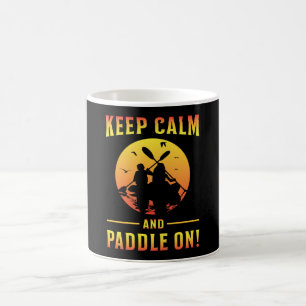 Kayak Kayaking Canoe Paddle Keep Calm Funny Gift Coffee Mug