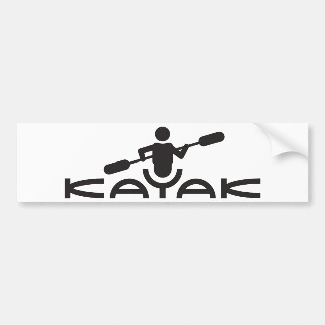 Kayak Logo Bumper Sticker (Front)