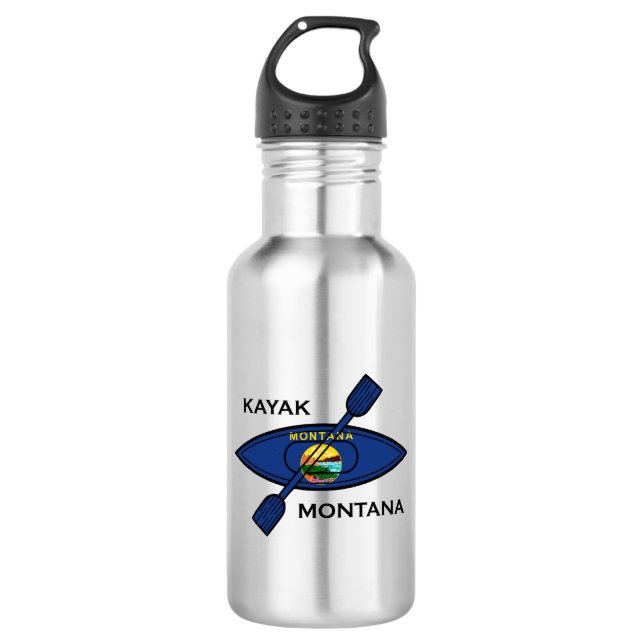 Kayak Montana Flag 532 Ml Water Bottle (Front)