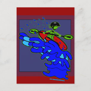 Kayak Over Waterfall Shirts & Things Postcard