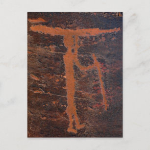 Kayak Petroglyph Postcard