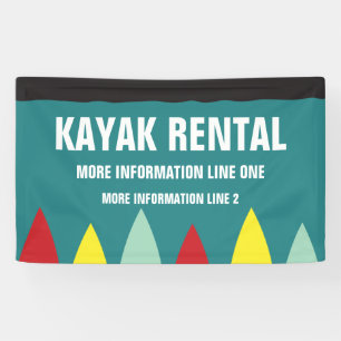 Kayak Rental Business or Kayak Event Banner