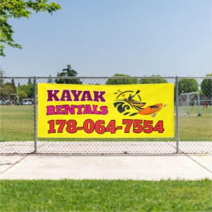 Kayak Rentals Custom Banner