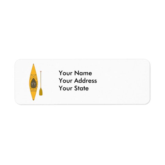 kayak return address label