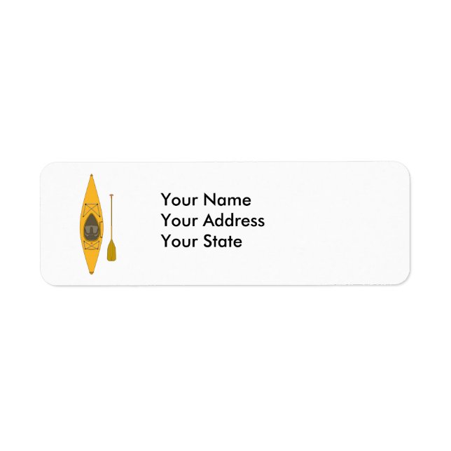 kayak return address label (Front)
