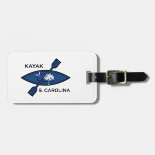 Kayak South Carolina Flag Luggage Tag