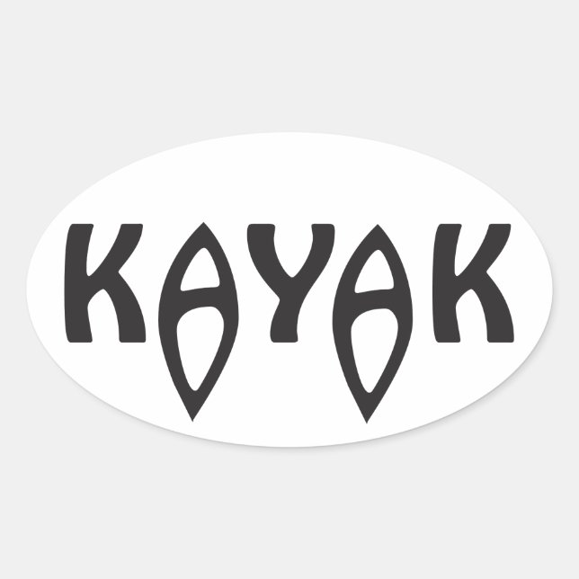Kayak Sticker (Front)