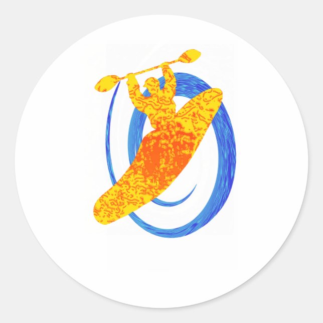 Kayak Sun seeker Classic Round Sticker (Front)