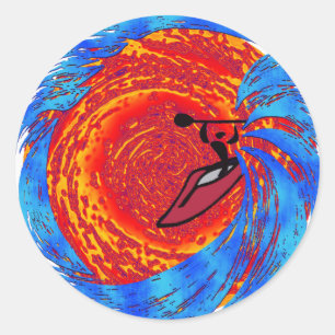 Kayak Surf NOW Classic Round Sticker