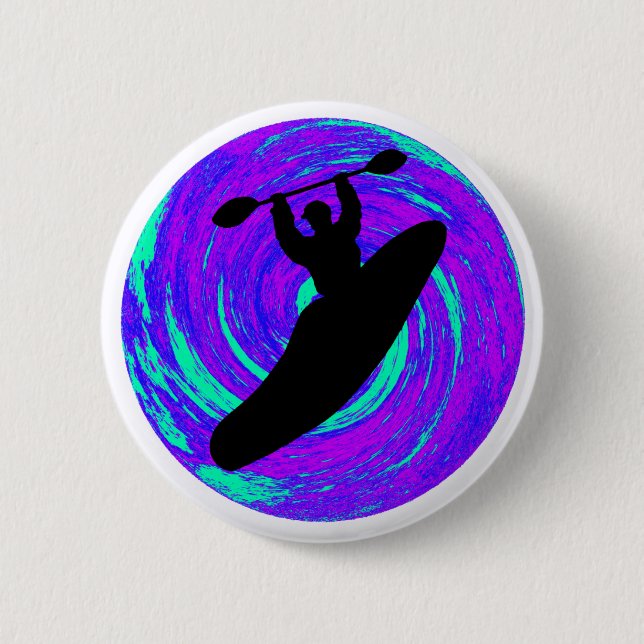 Kayak The circle 6 Cm Round Badge (Front)