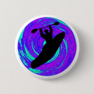 Kayak The circle 6 Cm Round Badge