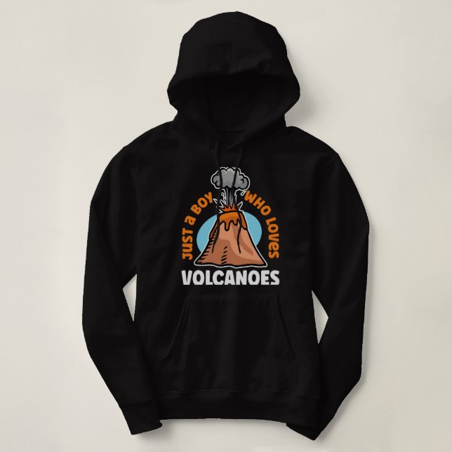 Kayak Water Geologist Volcano Geology Rock Hunter  Hoodie (Design Front)