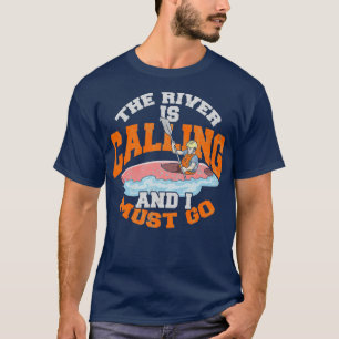 Kayak Whitewater Rowing Whitewater Wheel Ring Boat T-Shirt