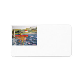 Kayaker address labels you personalise