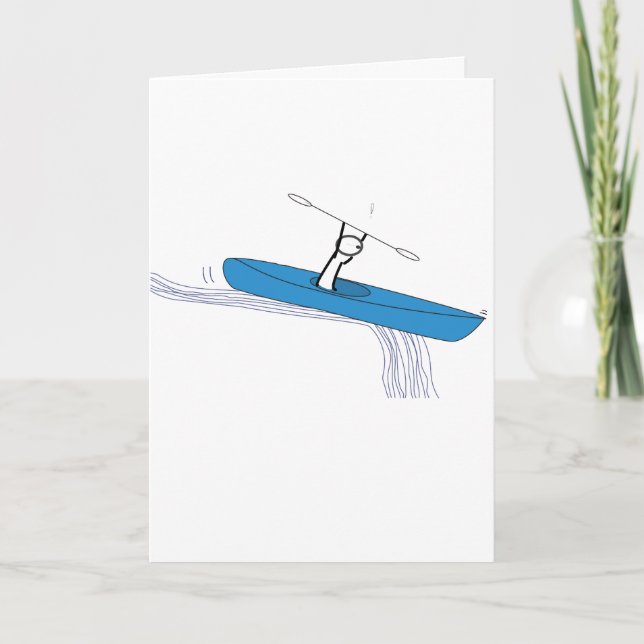 Kayaker Birthday Card (Front)