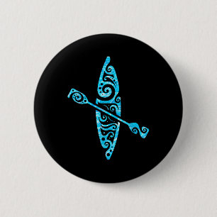 Kayaker Canoeing Paddling Boat Lover Kayak Water S 6 Cm Round Badge