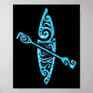 Kayaker Canoeing Paddling Boat Lover Kayak Water S Poster