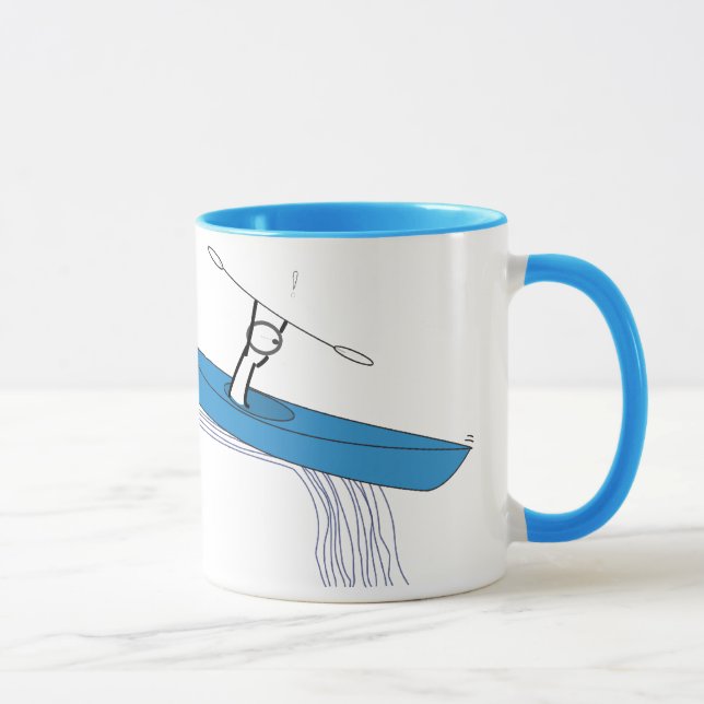 Kayaker on the water mug (Right)