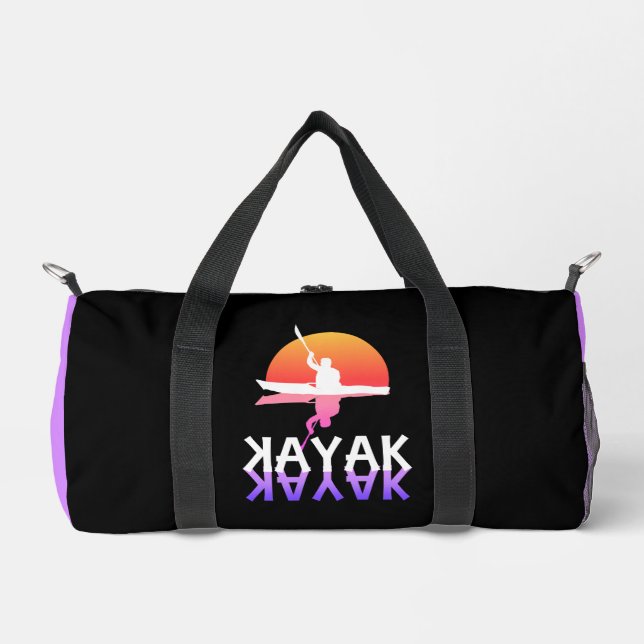 Kayaker silhouette | Kayaking Duffle Bag (Front)