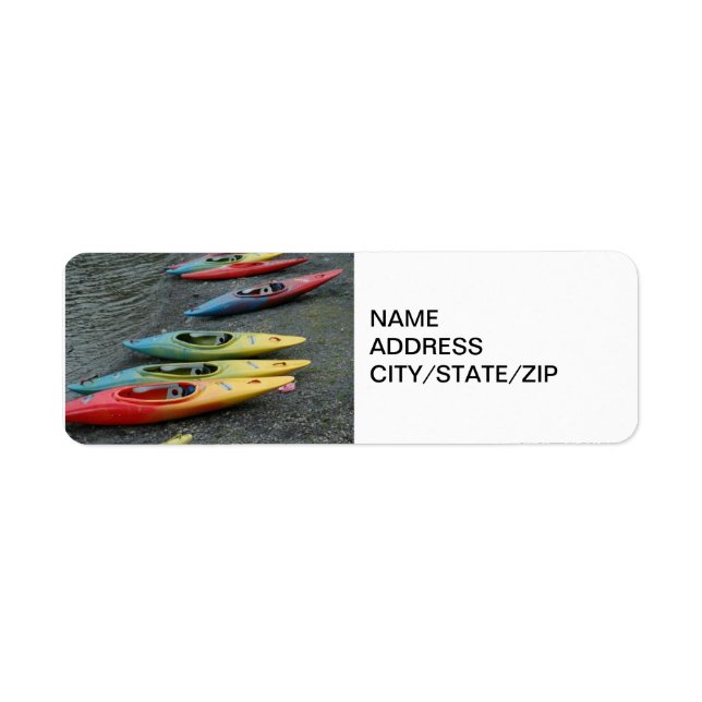 KAYAKER'S ADDRESS LABEL RETURN ADDRESS LABEL (Front)