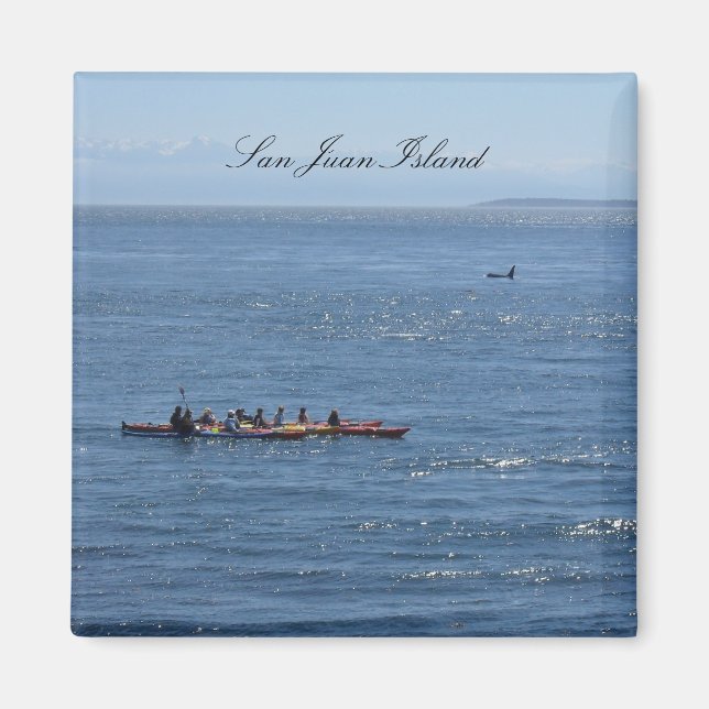 Kayakers and Orca Magnet (Front)